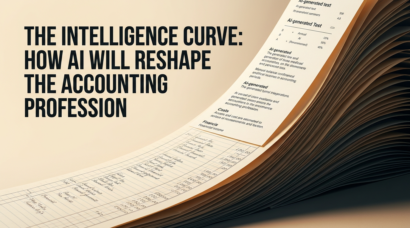 The Intelligence Curve: How AI Will Reshape the Accounting Profession