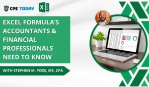 Course - Excel Formula's Accountants & Financial Professionals Need to Know